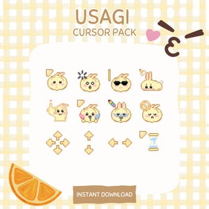 15 Chiikawa Themed Mouse Cursor Packs | Windows Only | Cute Mouse Cursors | Cute Mouse Pointers | Usagi Cursors | Usagi | Instant Download