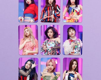 TWICE - FANCY stage custom design photo card set | Nayeon, Jeongyeon, Momo, Sana, Jihyo, Mina, Dahyun, Chaeyoung, Tzuyu