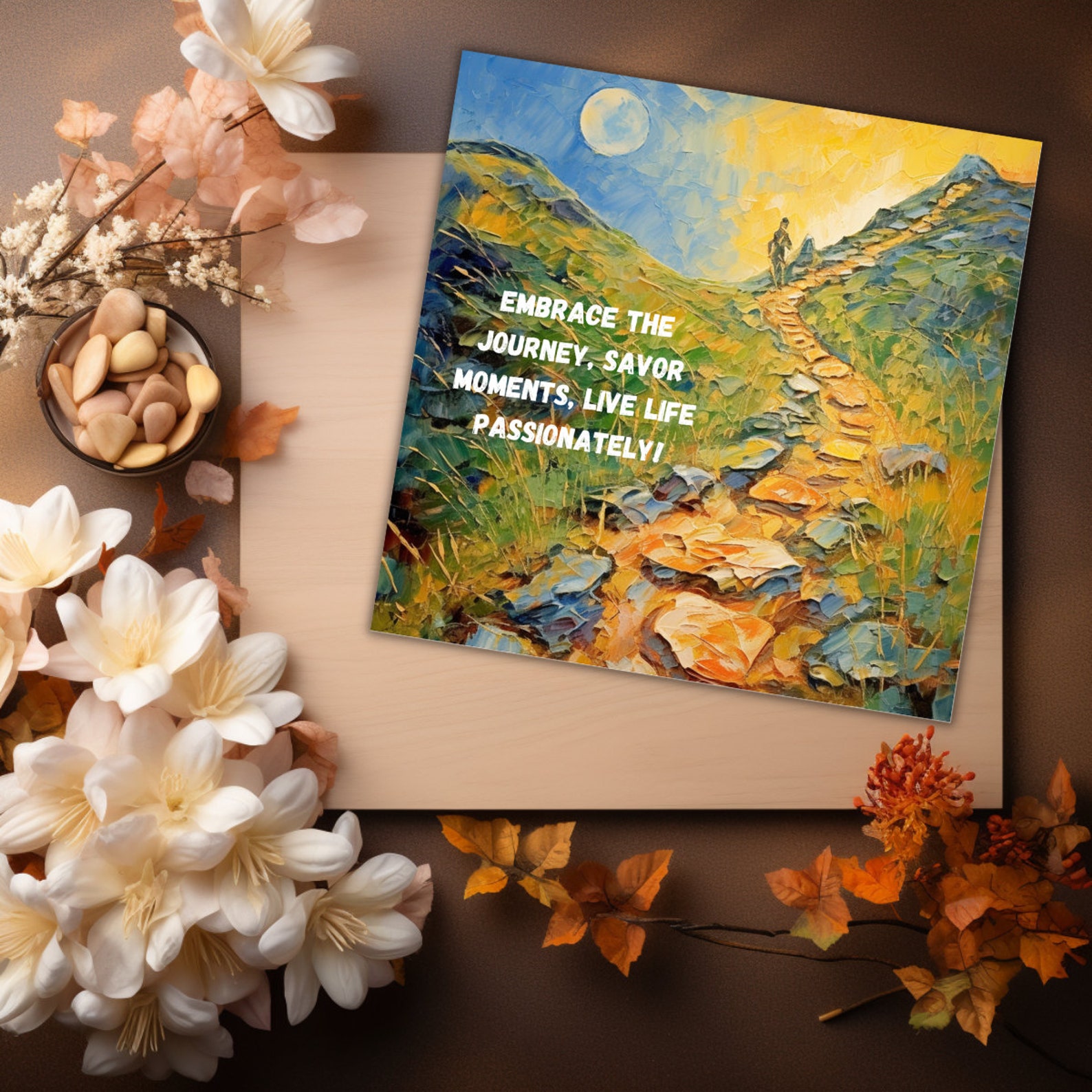 Best Wishes Card, Printable Best Wishes Card, Mindfulness Card ...