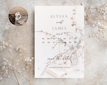 Digital Wedding Reception Invitation Template, Modern Elegant Wedding Invite, Editable Wedding Invite, Printable, Canva INSTANT Download