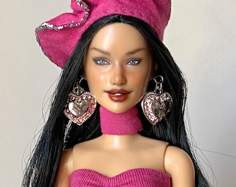 Custom Realistic Asian Barbie art doll Repaint OOAK doll with handmade clothes - doll gift for collectors