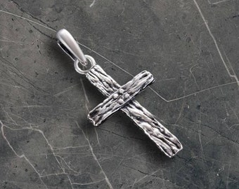 Wicca Witch Silver Cross Pendant: Mystical Symbol Jewelry