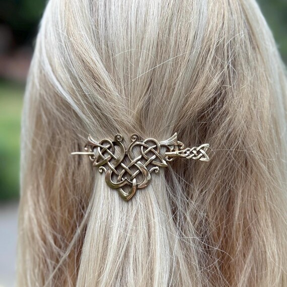 Viking Hair Pin With Leather Case – Celtic Hair Pin for  display picture 2