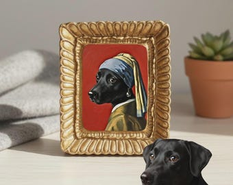 Spersonalizowane portrety zwierząt z kapeluszem, miniaturowe dzieła sztuki dla psów i kotów ze zdjęcia, prezent upamiętniający stratę zwierzaka, miniaturowe dzieła sztuki dla zwierząt ze zdjęcia, upamiętniający upamiętnienie zwierzaka