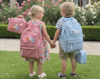 Spersonalizowany plecak dla malucha z imieniem, spersonalizowany plecak szkolny dla dzieci, plecak przedszkolny dla chłopców i dziewcząt, prezent na torbę na książki dla dzieci, prezent urodzinowy