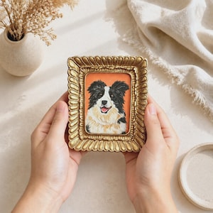 Hand Painted Dog Cat Portrait, Custom Pet Memorial Portrait, Pet Remembrance Keepsake, Commission Painting, Pet Loss Gift for Pet Lover