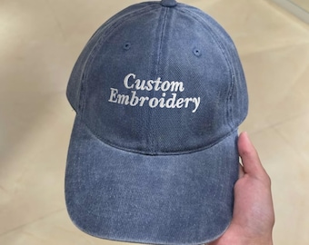 Gorra bordada personalizada, gorra de béisbol con texto vintage, texto personalizado, gorra con frase genial, gorra de camionero personalizada, regalo personalizado, gorra personalizada para mamá y papá.
