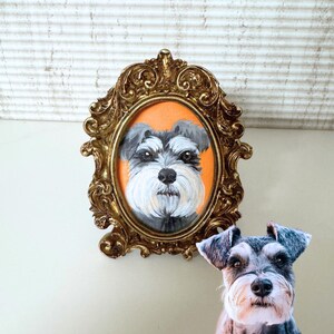 Custom Hand-Painted Pet Memorial Portrait, Dog Cat Portrait,Custom Pet Portrait from Photo, Dog Cat Gift for Pet Lover, Pet Loss Keepsake