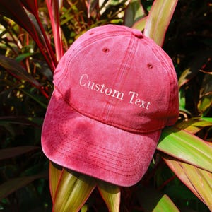 Custom Embroidered Text Hat, Vintage Baseball Name Hat, Christmas Gift For Her, Gift For New Dad Mom, Gift For Bride, Bachelorette