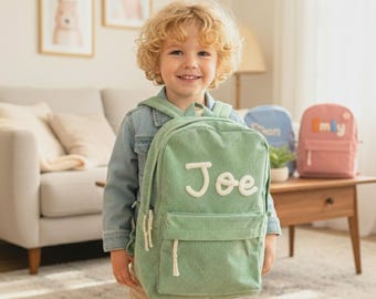 Custom Toddler Backpack, Personalized Kids School Bag with Name, Preschool Backpack for Boys Girls, Children’s Book Bag Gift, Birthday Gift
