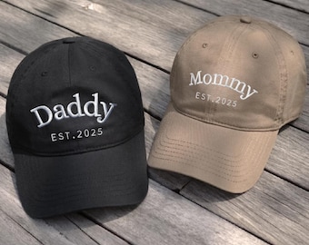Casquette de baseball brodée personnalisée pour papa, casquette de camionneur personnalisée pour grand-père avec l'année de l'Est, casquette vintage pour nouveau papa, cadeau de fête des pères pour papa, papa