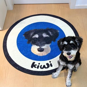 Custom Dog or Cat Portrait Rug, Personalized Pet Rug, Custom Dog Portrait, Animal Rug, Handmade Rug, Pet Remembrance, Gifts for Pets lover