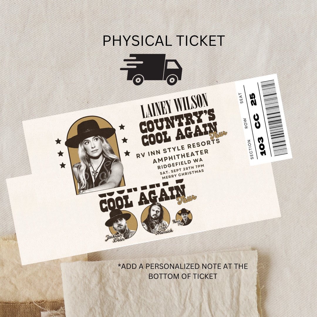 Lainey Wilson Ticket, Countrys Cool Again Tour, Lainey Wilson Tour