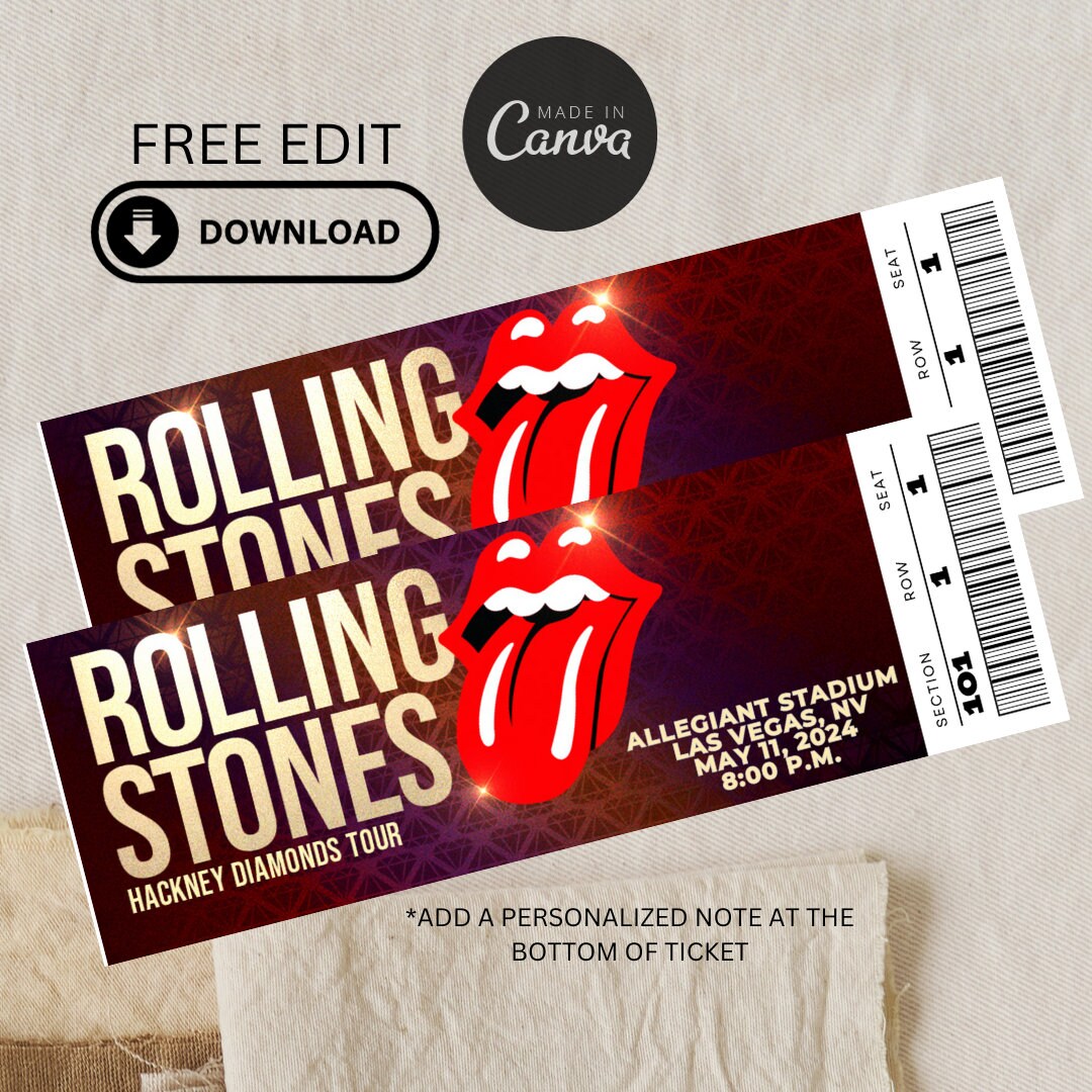 Editable Rolling Stones, Hackney Diamonds Tour, Rolling Stones Concert
