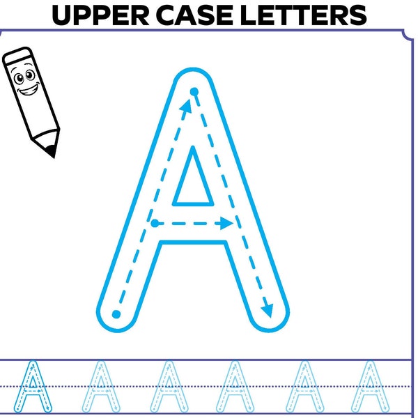 Uppercase Alphabet Letter Tracing