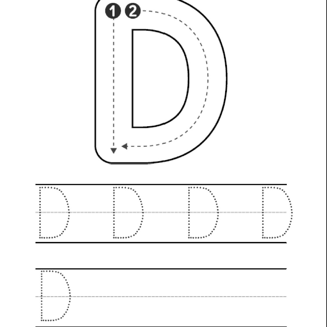 Alphabet Tracing Printables - Etsy