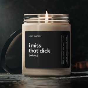 I Miss You Candle Long Distance Candle Couple Gift Funny Boyfriend Candle Distance Gift Moving Away Candle Custom Gag Gift