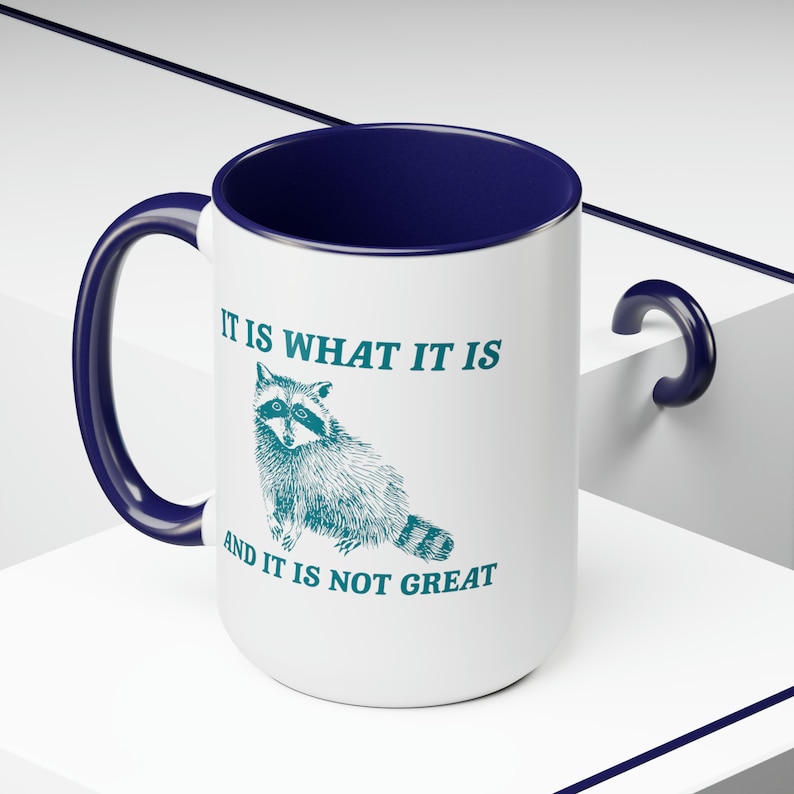 It Is What It Is And It Is Not Great Mug Meme Coffee Mug Raccoon Coffee Mug Funny Racoon Mug Raccoon Gift Team Trash Raccoon Coffee Mug image 8