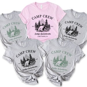 Camp Bachelorette Shirt Custom Camping Bachelorette Party Shirt Mountain Bride Shirt Bridal Party Gift Camping Shirt Summer Camp Shirt