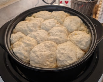 Homestyle Chicken & Dumpling Stew Mix, dehydrated, meals for weeknights, dinner delivered, cozy, comforting, savory, crockpot meal, creamy