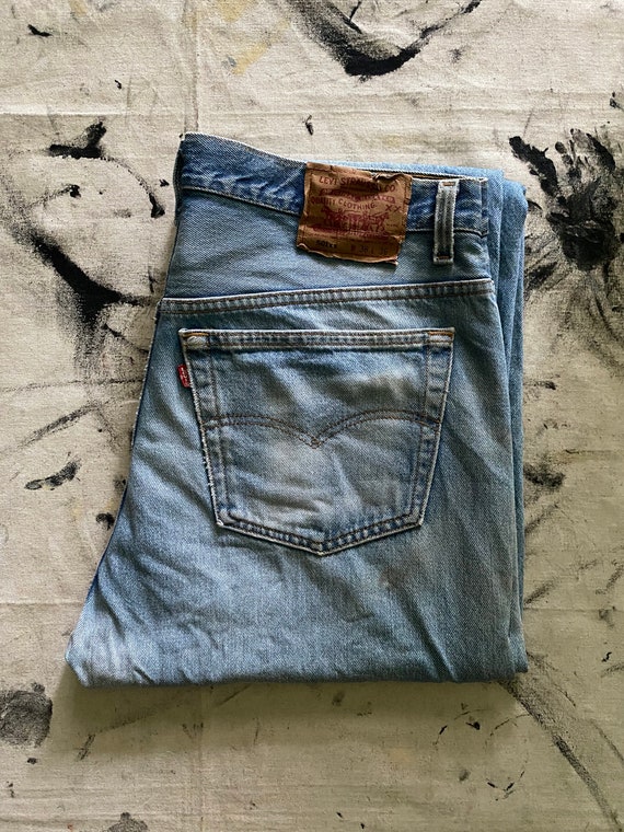 Waist35" Vintage Levi's 501xx Button Fly Red Tab … - image 1