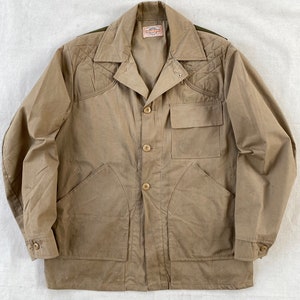 Pit 24" Vintage 1980's SafTbak Cotton Light Weight Hunting Jacket Size Large