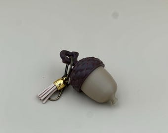 Acorn Canister Keychain (Stash, Emergency Pill Container, Travel Jewelry Holder)