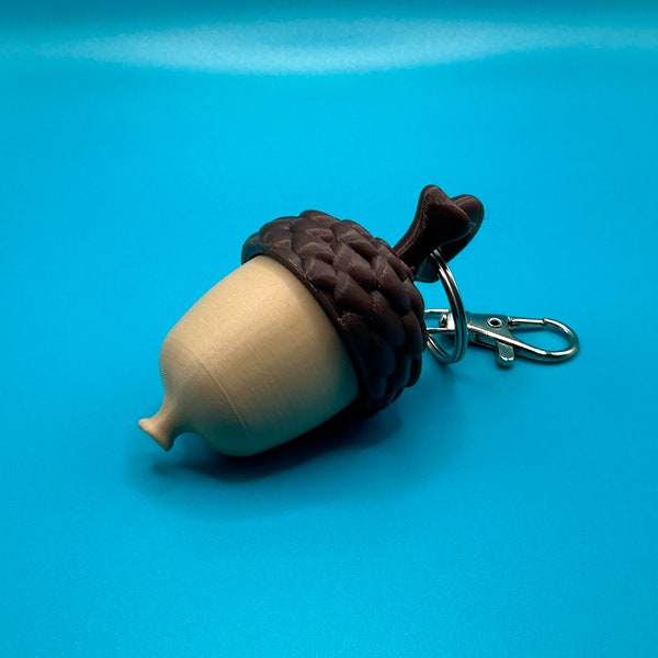 Acorn Canister Keychain (Stash, Emergency Pill Container, Travel Jewelry Holder)