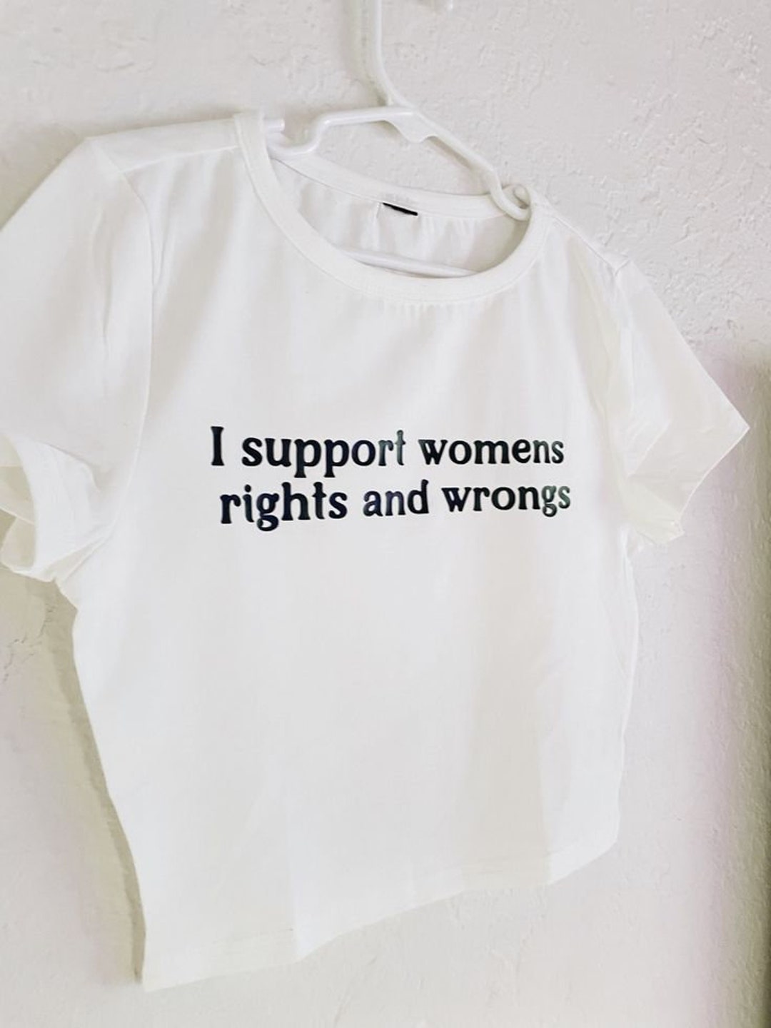 Women's Rights and Wrongs Y2k Graphic Baby Tee - Etsy