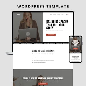 Minimal WordPress Template | Elementor Pro Agency Website Theme | WooCommerce Shop Template | Responsive Design