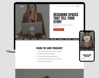 Modelo minimalista para WordPress | Tema para site de agência com Elementor Pro | Modelo para loja WooCommerce | Design responsivo