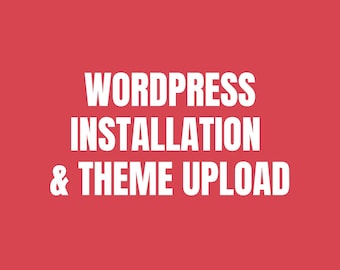 WordPress Installation & Theme upload