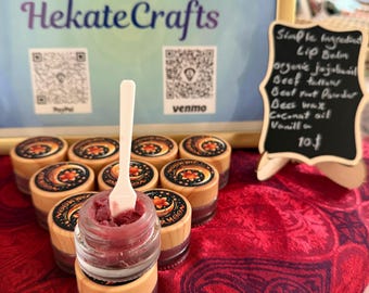All natural lip balms, Simple ingredients. Small batch home made lip & cheek tint.