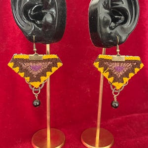 Handmade crochet dangle & drop earrings