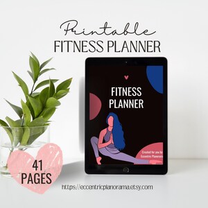 Ultimate At-Home Fitness Planner Printable | Workout Tracker, Meal Planning, Weight Loss Tracker, Exercise Log with Guide, Body Measurements