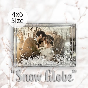 Snow Globe Picture Frame: Unique 4x6 Photo Frame, Personalized
