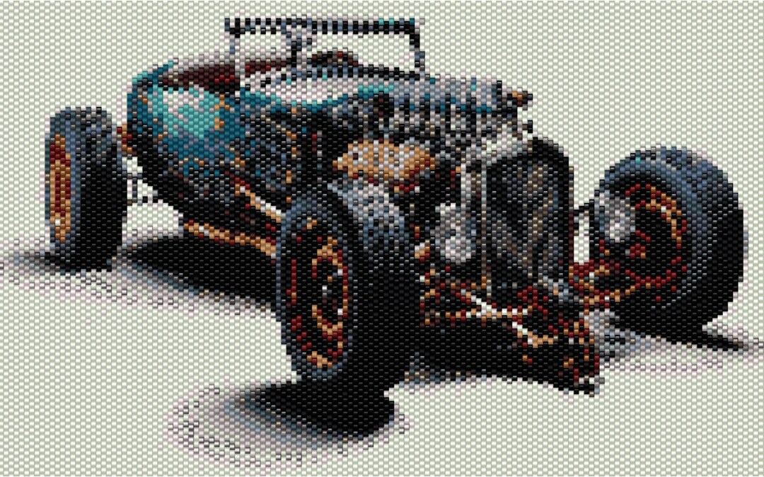 Custom Hot Rod Design Bead Pattern Digital Download - Etsy
