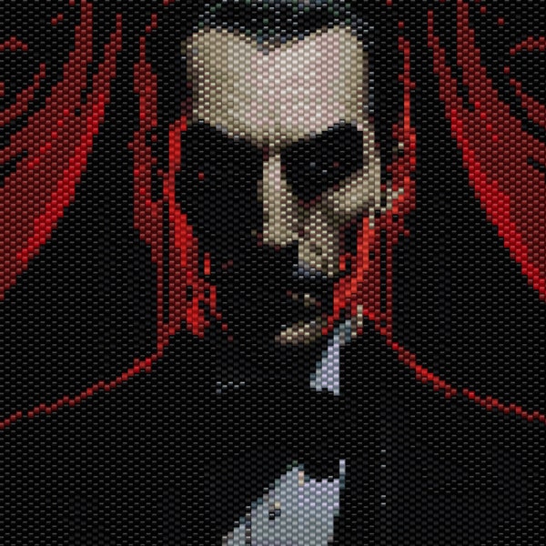 Dracula's Transylvanian Elegance - Bead Pattern Digital Download