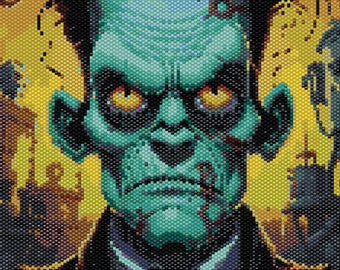 Frankenstein's Gaze - Bead Pattern Digital Download