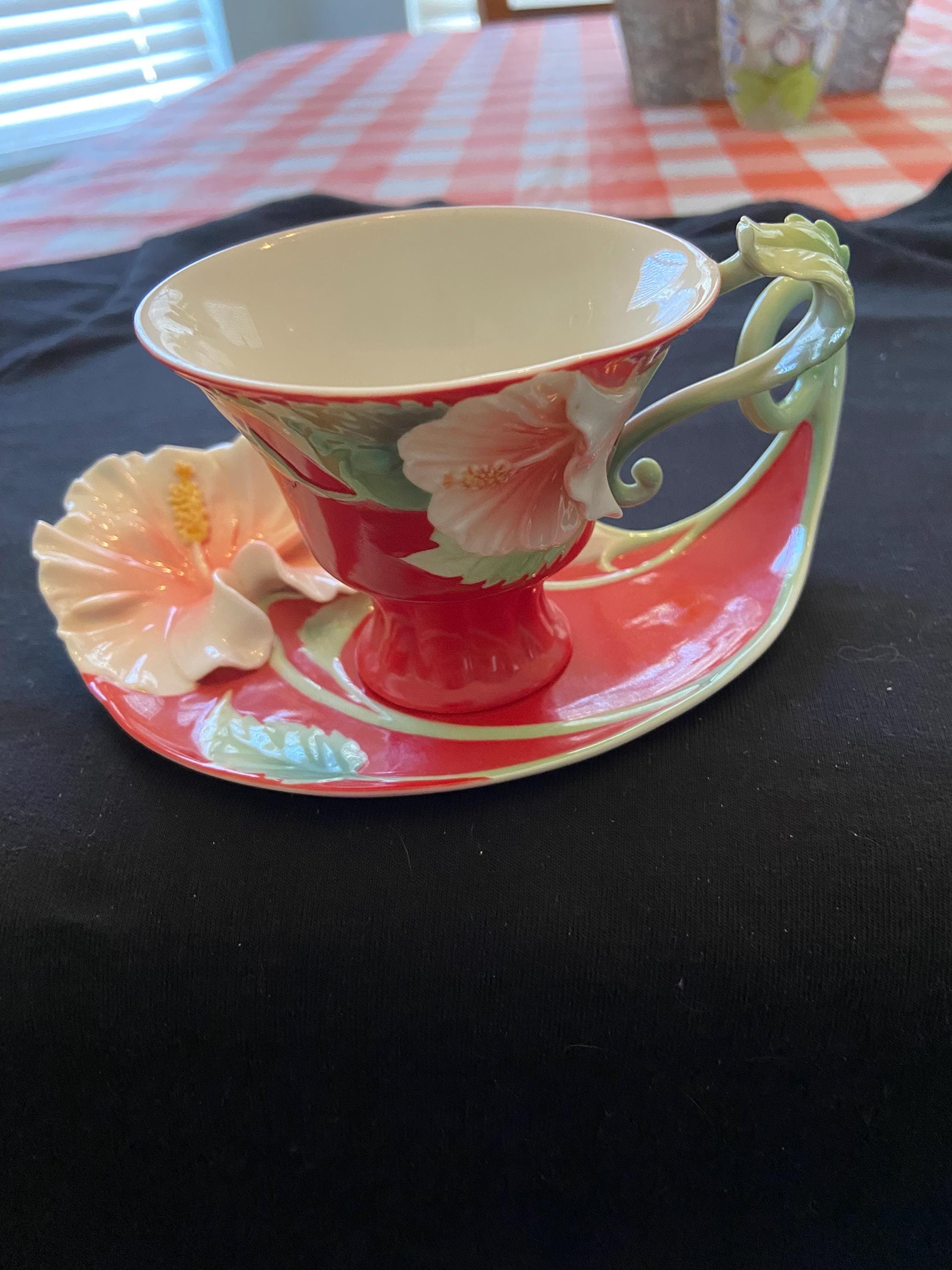 フランツコレクション ハイビスカス Franz Cup and Saucer - Etsy
