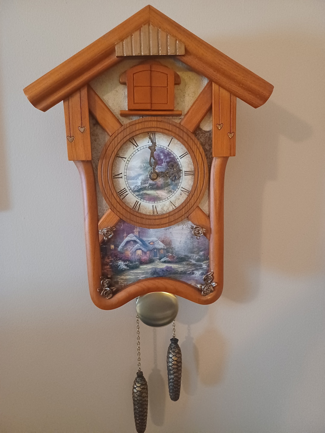 SALE Ends 1/13 Thomas Kincaide Timeless Serenity Cuckoo Clock Etsy