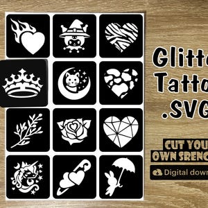 Crown svg, Glitter Crown Tattoos, Stencil Crown, King Crown Stencil, Marble Wall Stencils,Reuseable Stencils, Princess Crown SVG File, Crown