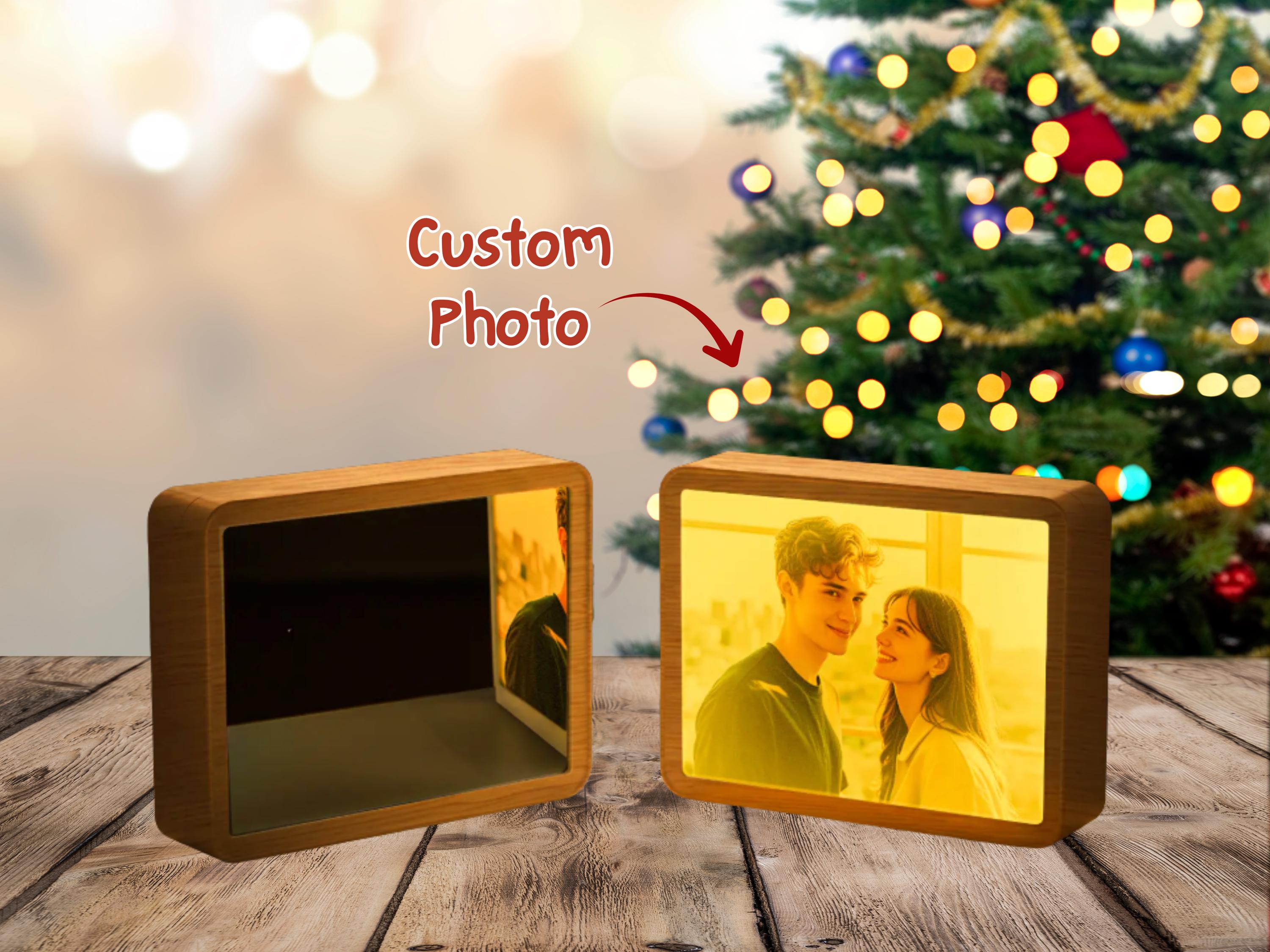 Crystal Print With Your Photo, Office Desk Decor Personalized