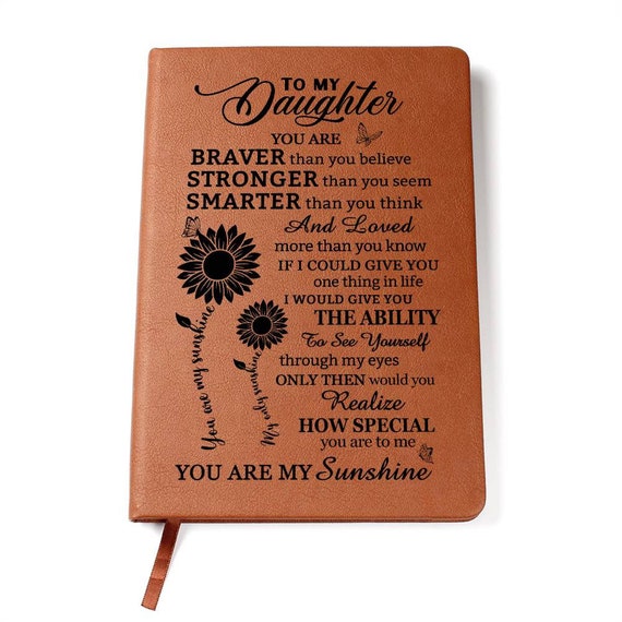 You Are My Sunshine Vegan Leather Journal: Gift for Daughter