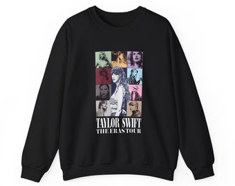 The Eras Tour Taylor Swift Jumper Black, Navy, Dark Grey Sweatshirt