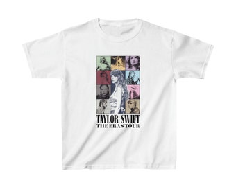 Kinder The Eras Tour Taylor Swift T-Shirt Weiß oder Grau Unisex T-Shirt