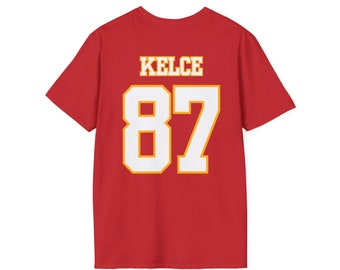 Kelce 87 Kansas City Chiefs Red T-Shirt