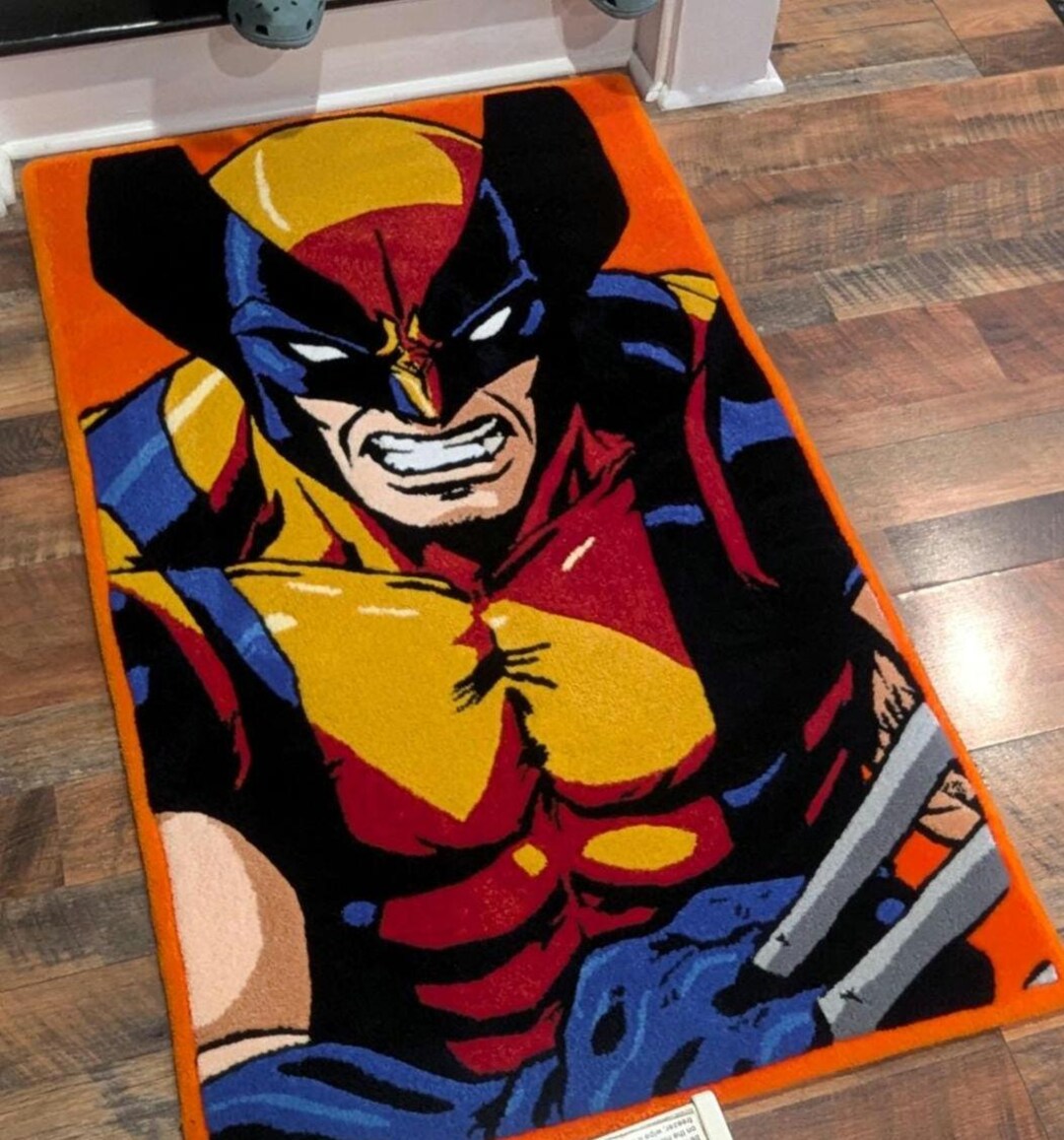 Wolverine Rug Duster Xmen Wolverine Custom Tufted Rug. Size 52