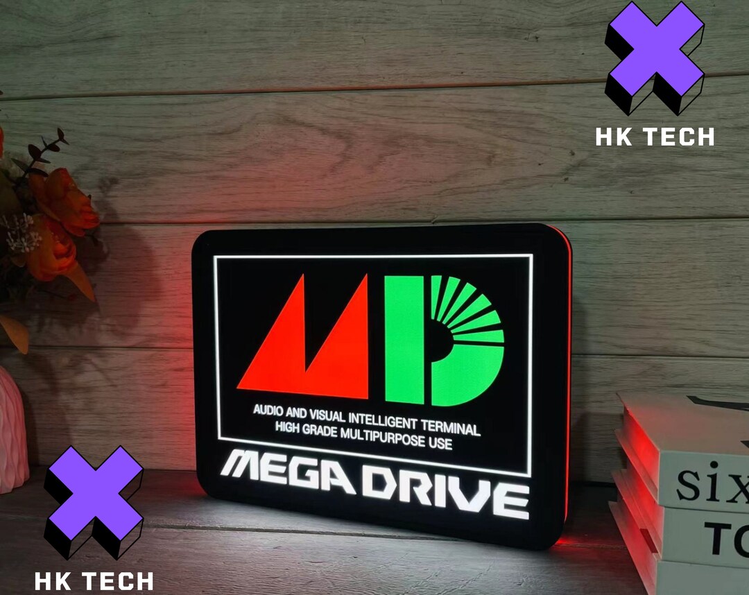 Lightbox LED Megadrive Avec Télécommande - Déco Salle De Jeu - Excellent état