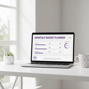 Monthly Budget Planner | Income & Expense Tracker | Digital Download | No App No Subscription | HTML Budget Template